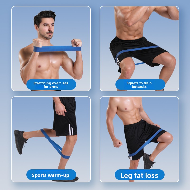 Elastic Resistance Bands for Strength Training – 10 to 50 lbs