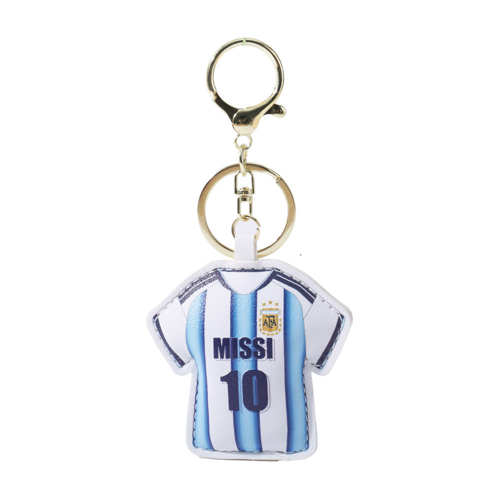Football Jersey Keychain – Messi, Ronaldo & More